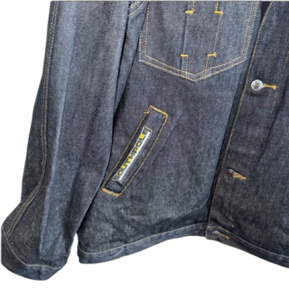 NWOT Southpole Japanese Dragon Vintage Jean Denim Jckt Y2K Hip Hop Grunge Sz XXL - Picture 10 of 13
